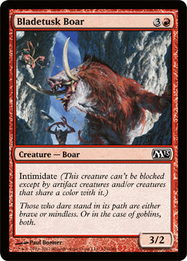 Bladetusk Boar (Magic 2013 Core Set) Near Mint Foil