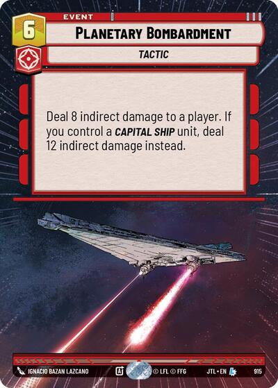 Planetary Bombardment (Hyperspace Foil) (Jump to Lightspeed) Near Mint Foil