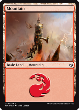 Mountain (259) (War of the Spark) Near Mint