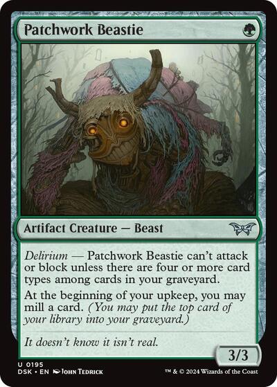 Patchwork Beastie (Duskmourn: House of Horror) Light Play