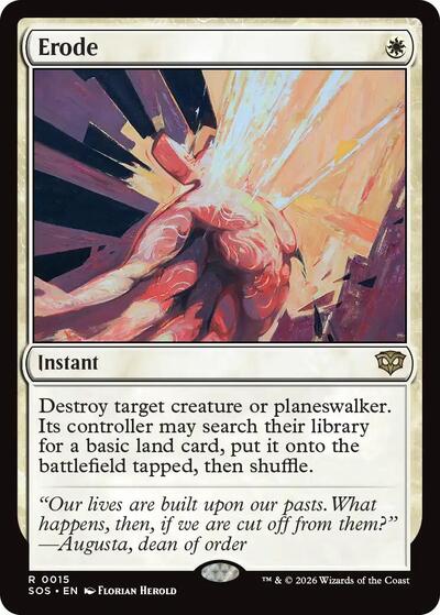 Erode (Secrets of Strixhaven) Light Play Foil