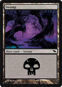 Swamp (292) (Shadowmoor) Light Play Foil