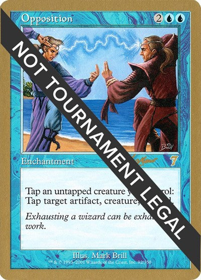 Opposition - 2002 Sim Han How (7ED) (World Championship Decks) Damaged / Poor