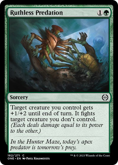 Ruthless Predation (Phyrexia: All Will Be One) Light Play Foil