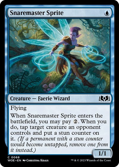 Snaremaster Sprite (Wilds of Eldraine) Light Play Foil