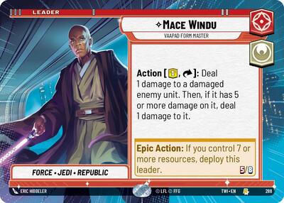 Mace Windu Vaapad Form Master (Hyperspace) (Twilight of the Republic) Near Mint