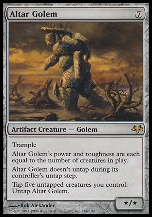 Altar Golem (Eventide) Medium Play Foil
