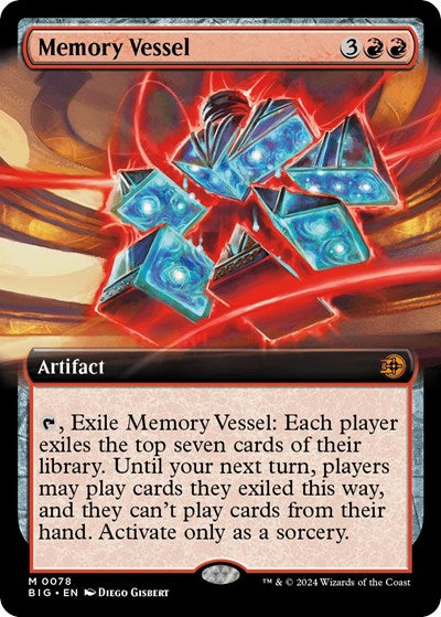Memory Vessel (Extended Art) (Outlaws of Thunder Junction: The Big Score) Near Mint Foil