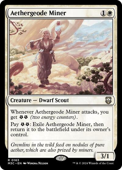 Aethergeode Miner (Commander: Modern Horizons 3) Light Play