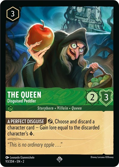 The Queen - Disguised Peddler (Rise of the Floodborn) Near Mint Cold Foil