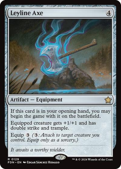 Leyline Axe (Foundations) Near Mint Foil