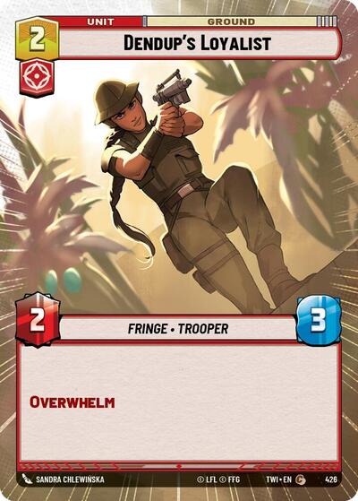 Dendup's Loyalist (Hyperspace) (Twilight of the Republic) Near Mint Foil