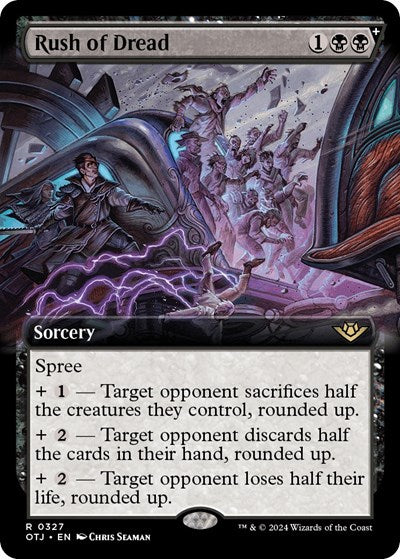 Rush of Dread (Extended Art) (Outlaws of Thunder Junction) Light Play Foil