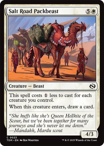 Salt Road Packbeast (Tarkir: Dragonstorm) Near Mint Foil