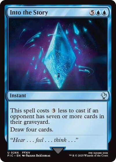 Into the Story (Surge Foil) (Commander: FINAL FANTASY) Light Play Foil