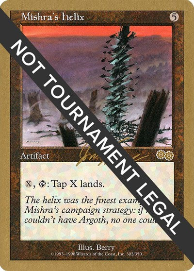 Mishra's Helix - 2000 Jon Finkel (USG) (World Championship Decks) Medium Play