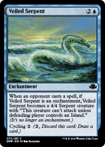 Veiled Serpent (Dominaria Remastered) Near Mint Foil