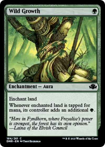 Wild Growth (Dominaria Remastered) Medium Play
