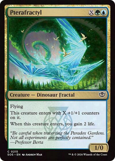 Pterafractyl (Secrets of Strixhaven) Light Play Foil