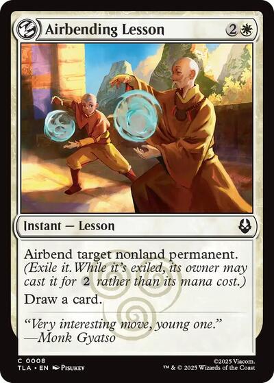 Airbending Lesson (Avatar: The Last Airbender) Near Mint Foil