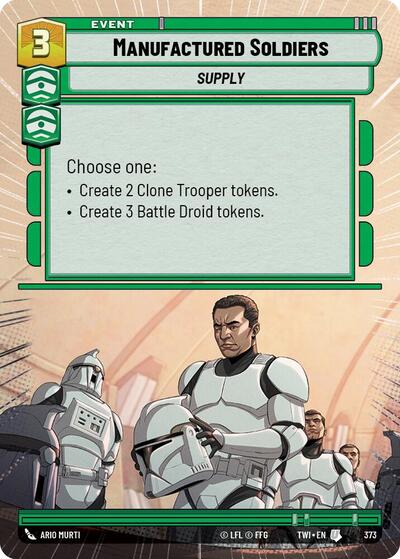 Manufactured Soldiers (Hyperspace) (Twilight of the Republic) Near Mint