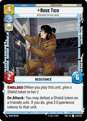 Rose Tico Dedicated to the Cause (Shadows of the Galaxy) Near Mint Foil