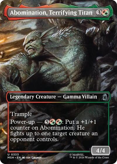 Abomination  Terrifying Titan  Borderless|1|0|0.00