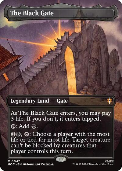 The Black Gate (Borderless) (The Hobbit: Eternal-Legal) Near Mint Foil