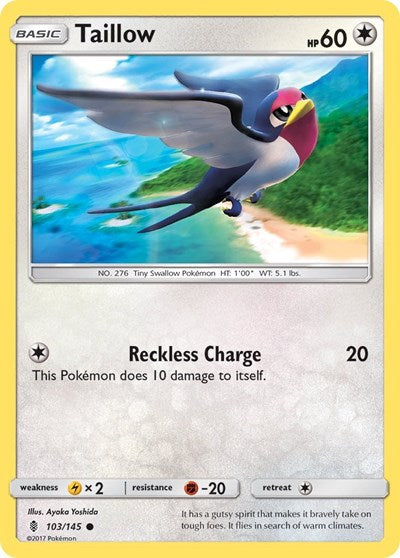Taillow (SM - Guardians Rising) Light Play Reverse Holofoil