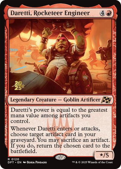 Daretti, Rocketeer Engineer (Promos: Prerelease Cards) Light Play Foil