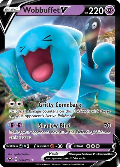 Wobbuffet V (SWSH01: Sword & Shield Base Set) Near Mint Holofoil