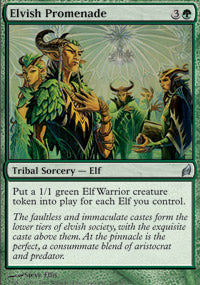 Elvish Promenade (Lorwyn) Light Play Foil