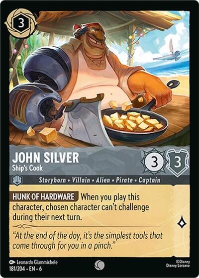John Silver - Ship's Cook (Azurite Sea) Near Mint Cold Foil
