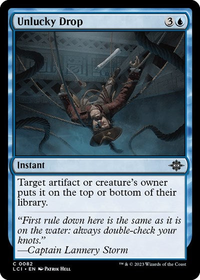 Unlucky Drop (The Lost Caverns of Ixalan) Light Play Foil