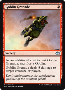 Goblin Grenade (Duel Decks: Merfolk vs Goblins) Heavy Play