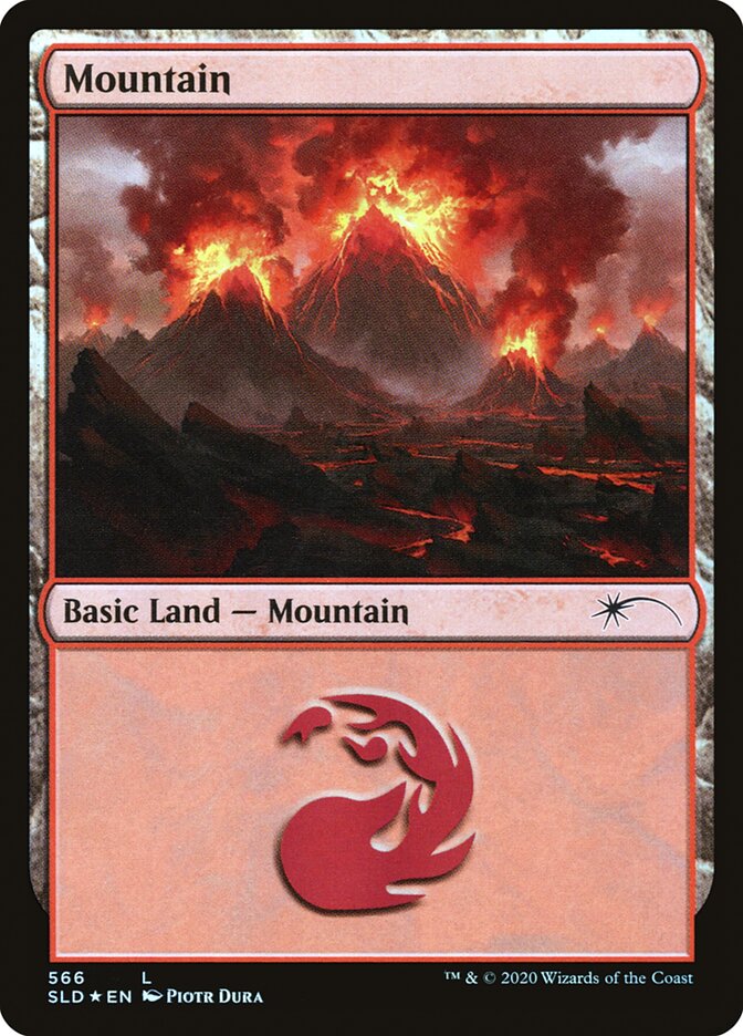 Mountain 566 (Secret Lair) Medium Play Foil