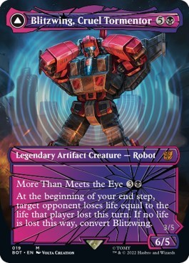 Blitzwing, Cruel Tormentor (Shattered Glass) (Universes Beyond: Transformers) Light Play Foil