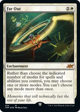 Far Out (Galaxy Foil) (Unfinity) Light Play Foil
