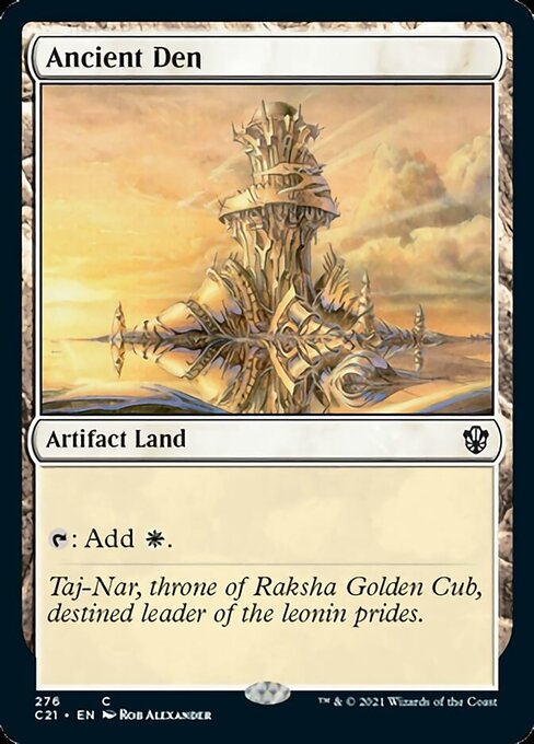 Ancient Den (Commander 2021 Strixhaven) Light Play