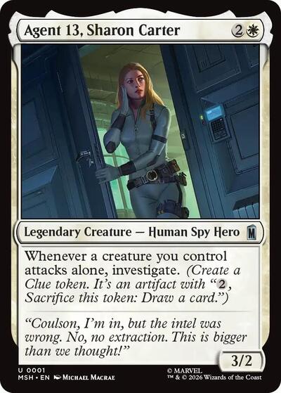 Agent 13, Sharon Carter (Marvel Super Heroes) Near Mint Foil