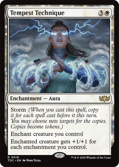 Tempest Technique (Commander: Tarkir: Dragonstorm) Light Play