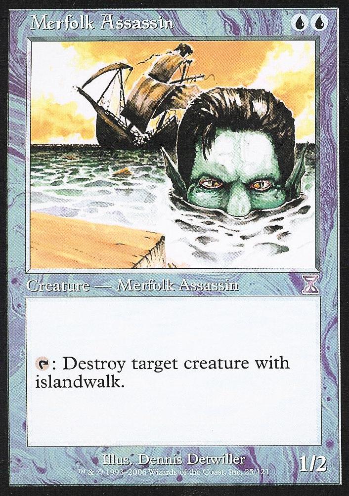 Merfolk Assassin (Time Spiral Time Shifted) Light Play Foil