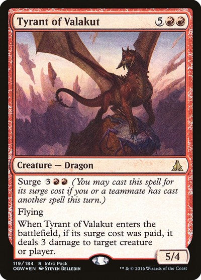 Tyrant of Valakut (Promos: Unique and Miscellaneous) Medium Play Foil