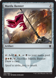 Mardu Banner (Khans of Tarkir) Medium Play Foil