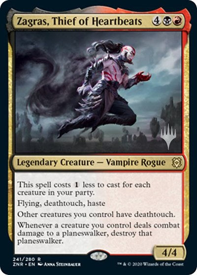 Zagras, Thief of Heartbeats (Promo Pack: Zendikar Rising) Light Play Foil