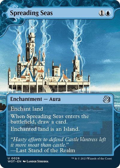 Spreading Seas (Wilds of Eldraine: Enchanting Tales) Light Play Foil