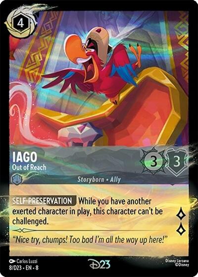 Iago - Out of Reach (Disney Lorcana Promo Cards) Near Mint Holofoil