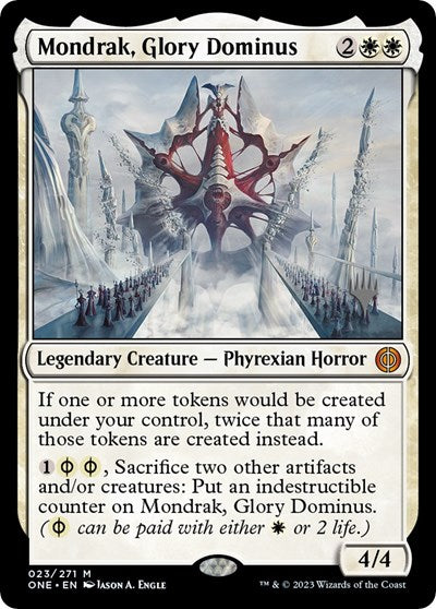 Mondrak, Glory Dominus (Promo Pack: Phyrexia: All Will Be One) Medium Play