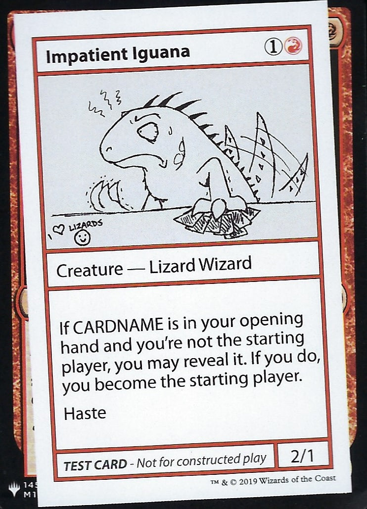 Impatient Iguana (Mystery Booster Test Print) Light Play
