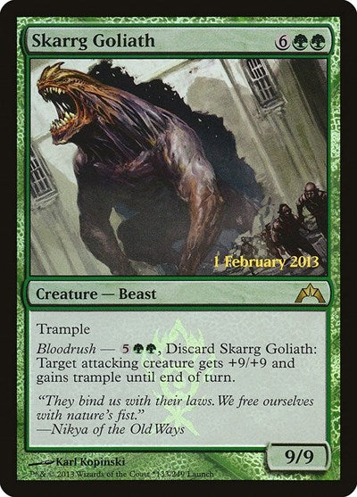 Skarrg Goliath (Promos: Launch Party and Release Event) Heavy Play Foil